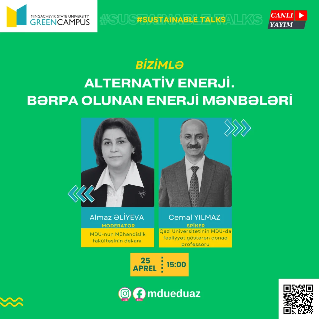 Read more about the article “Alternativ enerji. Bərpa olunan enerji mənbələri” adlı canlı yayım