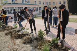 Read more about the article A tree-planting campaign was held at MSU as part of the “Year of Solidarity for a Green World”