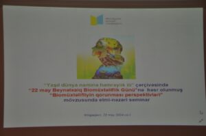 Read more about the article MDU-da “Biomüxtəlifliyin qorunması perspektivləri” mövzusunda elmi-nəzəri seminar keçirilib